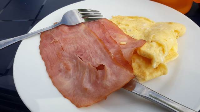 Beim VP in Lorch gab es auf Wunsch Rührei mit Schinken!